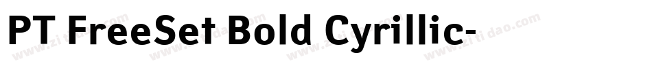 PT FreeSet Bold Cyrillic字体转换